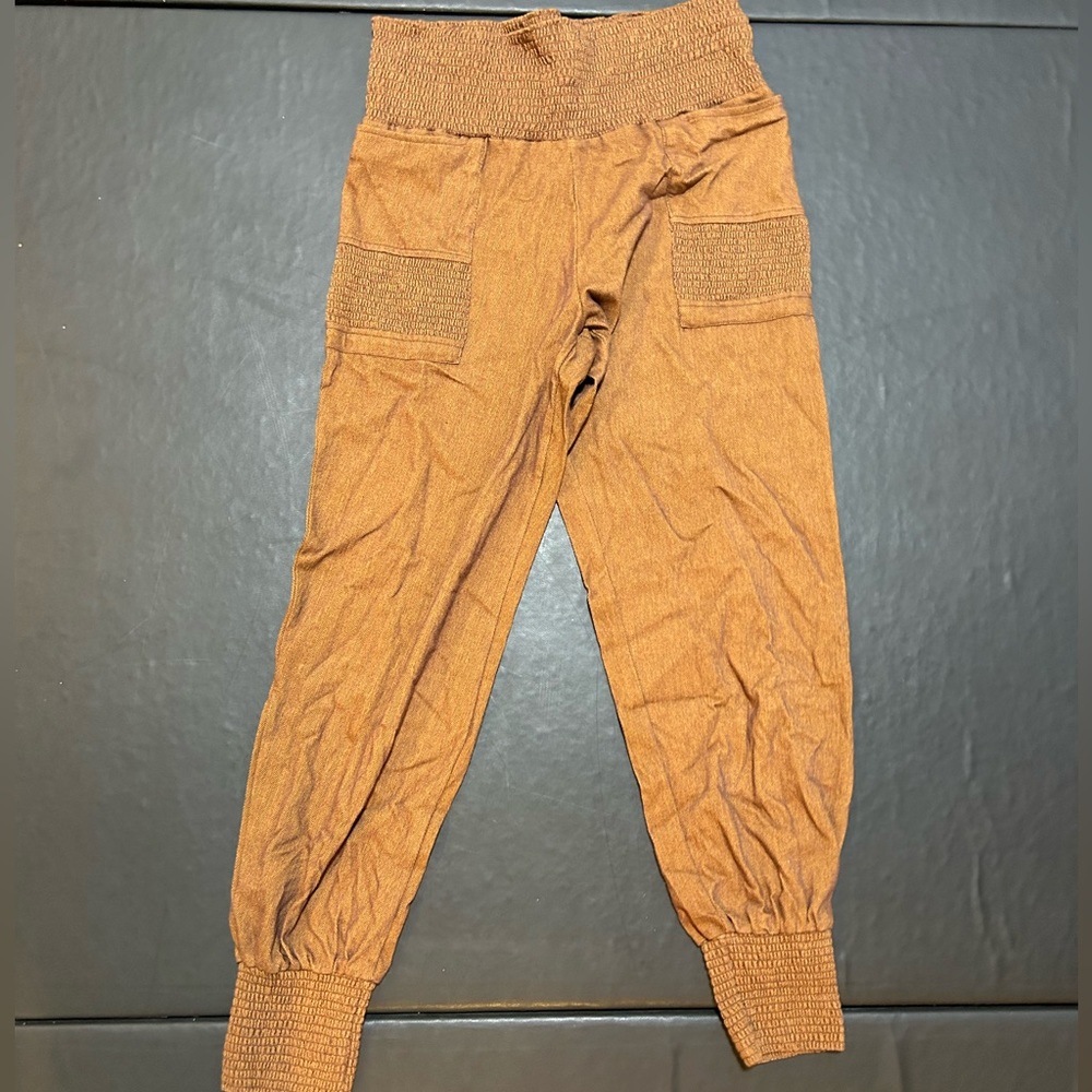 Una pluma Jacquard Joggers organic cotton high rise soft pant